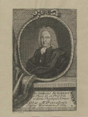 Bildnis des Iohann Andreas Schmidt