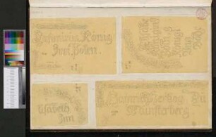 Fragement von Namensinschriften von König Kasimir von Polen, Herzog Heinrich von Münsterberg und Königin Elisabeth von Polen