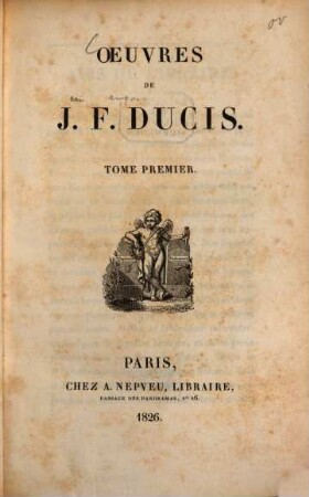 Oeuvres de J. F. Ducis, 1