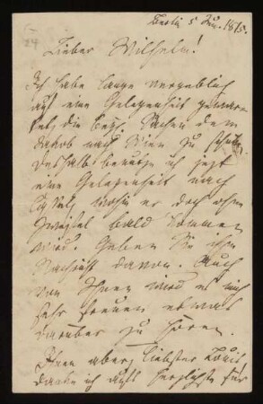 Brief von Friedrich Carl von Savigny an Wilhelm Grimm und Ludwig Emil Grimm
