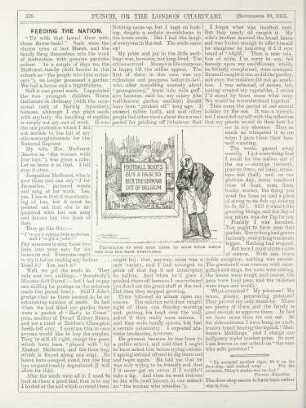 Proprietor of boot shop tries to boom stock which the war has made unsaleable