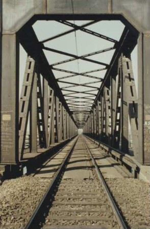 Alte Eisenbahnbrücke Karlsruhe-Maxau/Rhein