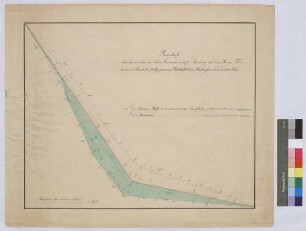 Zwischen der Gemeinherrschaft Breuberg und dem Freiherrn von Wambold strittig gewesenen Walddistrikt am Hackmesser und der dicken Eiche (Inselkarte)