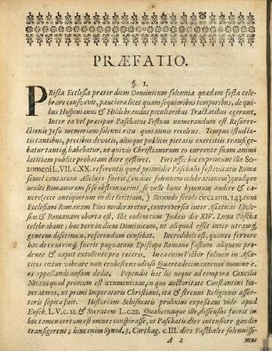 Diss. hist. sistens solennia vet. ecclesiae antipaschalia