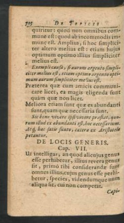De Locis Generis. Cap. VII.