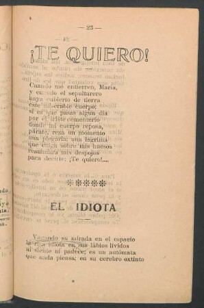 ¡Te quiero!