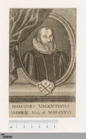 [Bildnis Johann Valentin Andreae] : Johannes Valentinvs Andreae Nat. Ao. MDL XXXVI.