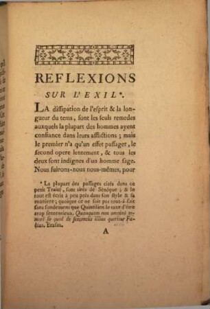 Reflexions Sur L'Exil : Écrites En Anglois