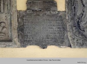 Inschrift der "Signori Otto di Guardia e Balia della città di Firenze"