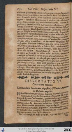 Dissertatio VI.
