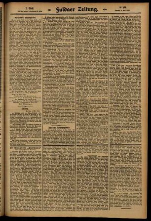 Zweite Ausgabe vom Dienstag, den 06. Mai 1913.