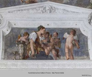 Villa Barbaro; Stanza dell'Amore Coniugale : Allegorie der Abundantia