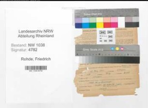 Entnazifizierung Friedrich Rohde , geb. 20.04.1910 (Kriminalpolizist)