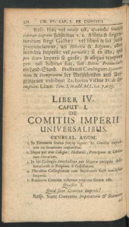 Caput. I. De Comitiis Imperii Universalibus