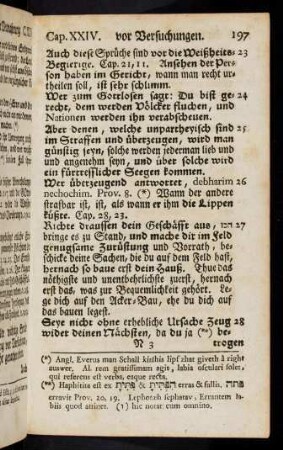251-260, Summarischer Innhalt aller Capiteln