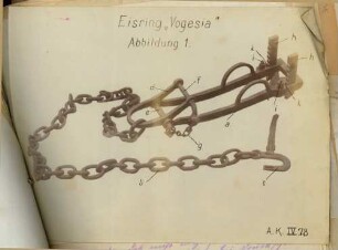 Foto des Zubehörs zum Eisring "Vogesia" zum Gleitschutz für die Räder der Feldartilleriegeschütze (Druck)