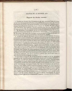 Séance Du 25 Fevrier 1832