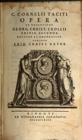 C. Cornelii Taciti Opera, [1]