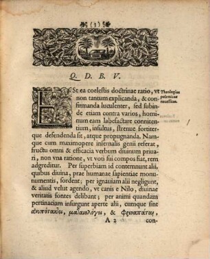 Prolvsio Academica De Theologiae Polemicae Stvdio Solide Ac Sobrie Institvendo Exhibens Delineationem Institvtionvm Theologiae Polemica
