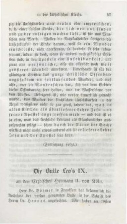 57-70 Die Bulle Leo's IX. an den Erzbischof Hermann II. von Köln