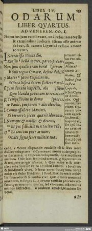 Liber IV. Odarum Liber Quartus