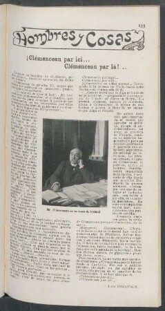 ¡Clémenceau par ici ... Clémenceau par lá! ... : Hombres y cosas