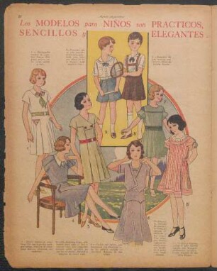 Los modelos para niños son prácticos, sencillos y elegantes [Dibujos]
