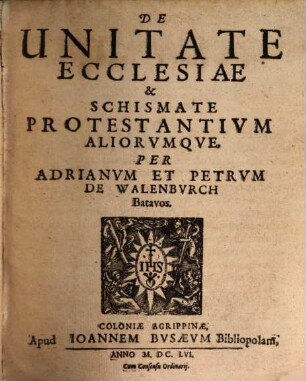 De unitate ecclesiae et schismate