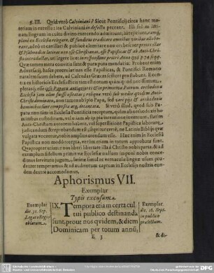 Aphorismus VII.