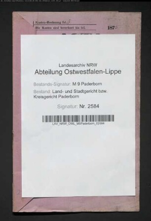 Erblasser: Reusch, Friederike: