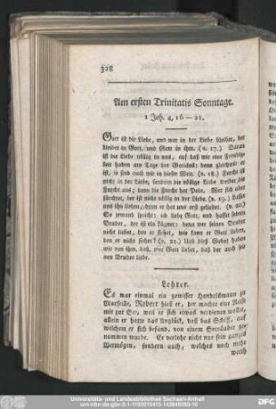 Am ersten Trinitatis Sonntage. 1 Joh. 4, 16-21.