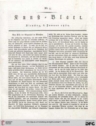 Nr. 1-10 (5. Januar – 4. Februar 1830)