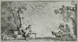 Satyr, sitzend