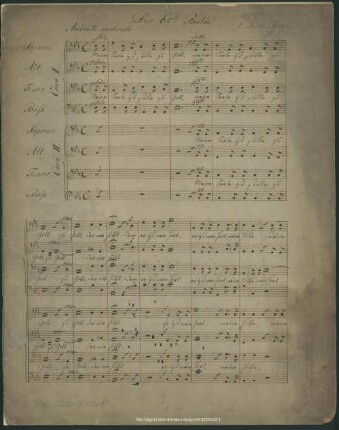 Meine Seele ist stille zu Gott - Mus.5530-E-531 : V (4), Coro (2) - E|b