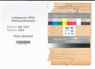 Entnazifizierung Bernhard Weiss , geb. 12.07.1910 (Beamter)