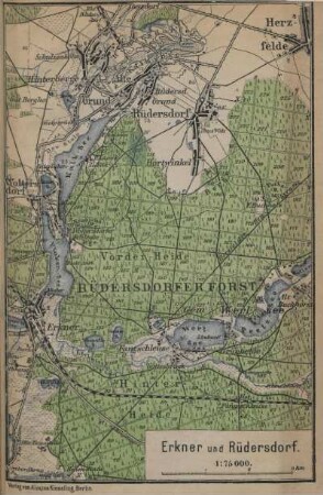 Karte: Erkner und Rüdersdorf