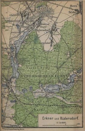 Karte: Erkner und Rüdersdorf