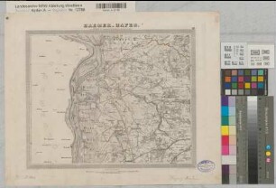 Hannover (Königreich) topographische Karte Blatt 13 Bremerhaven 1836-1848 1 geogr. Meile = 7,3 cm 29,5 x 36,5 Stich: Carl Jättnig; C. Fischer; H. Wild; W. Brose; Wild jun. A. Papen, Premier Lieutenant B 116a