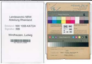 Entnazifizierung Ludwig Windhausen , geb. 13.05.1875 (Kassendirektor)