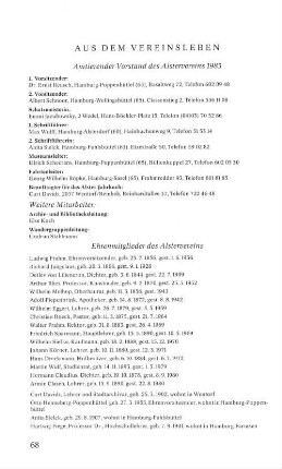 Vorstand und Ehrenmitglieder