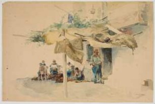 Eingang zu einem Bauernhaus in Italien