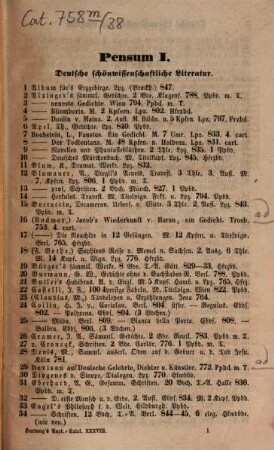Leipziger Bücher-Auction. 38. 1857, 20. Mai