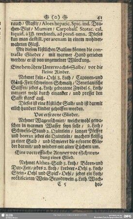 Vor erfrorne Glieder