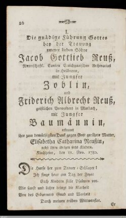 Hochzeitsgedichte