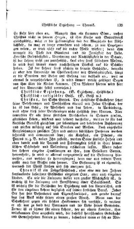 Christliche Erziehung, (S. Erziehung, christliche)