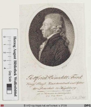 Bildnis Gottfried Benedikt Funk