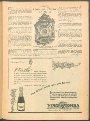 Casas del tiempo : El reloj