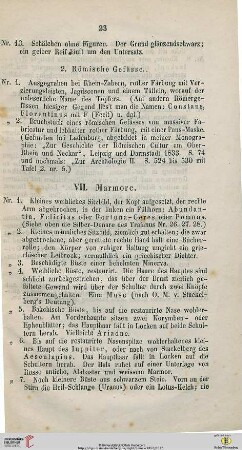 VII. Marmore