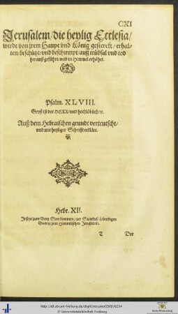 Psalm XLVIII