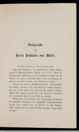 Ansprache